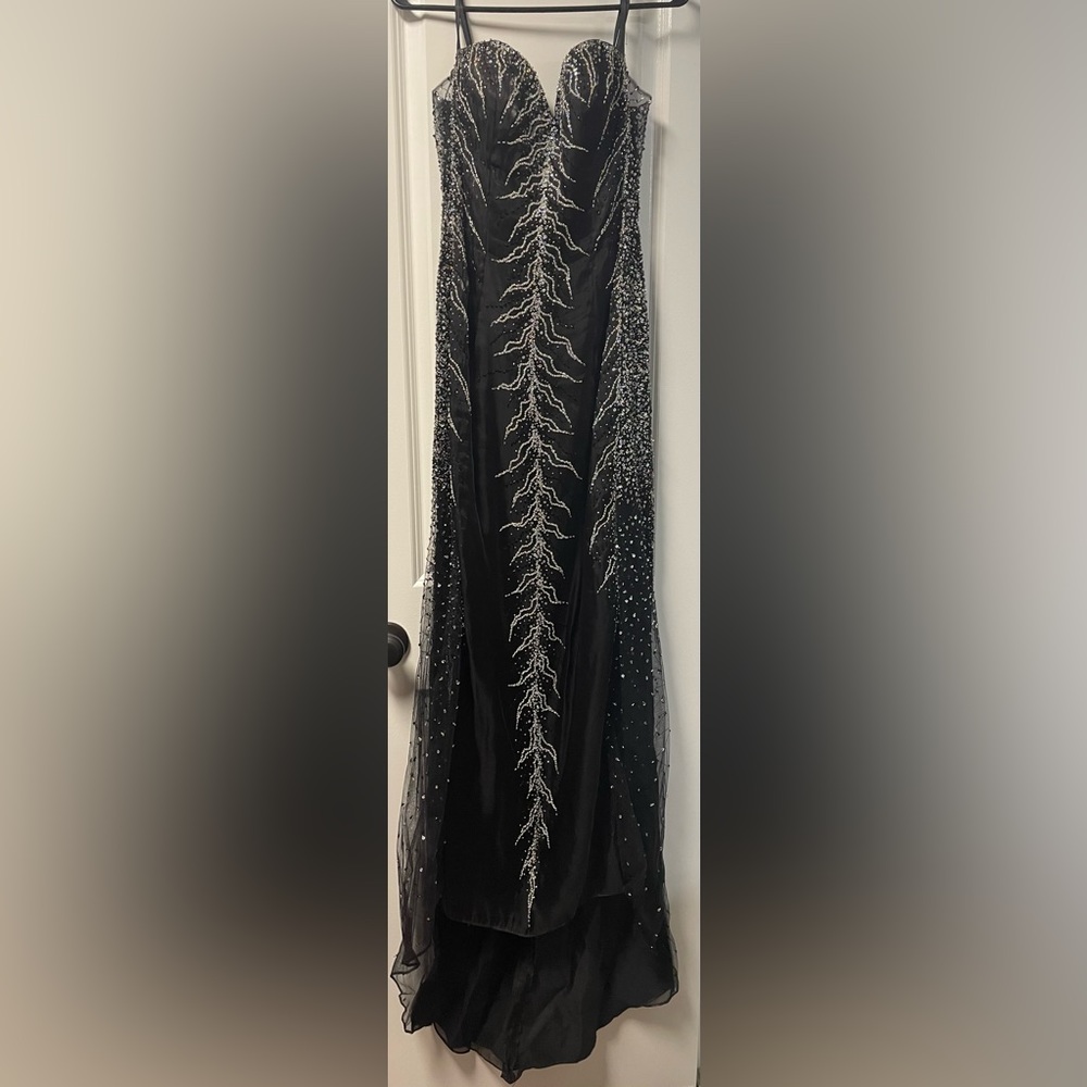 Strapless prom dress